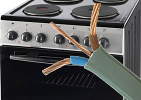 Electric cooker installation 